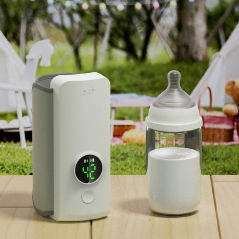 Portable Wireless Rechargeable Baby Bottle Warmer USB Charger