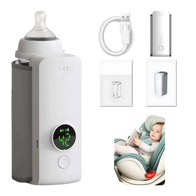 Portable Wireless Rechargeable Baby Bottle Warmer USB Charger