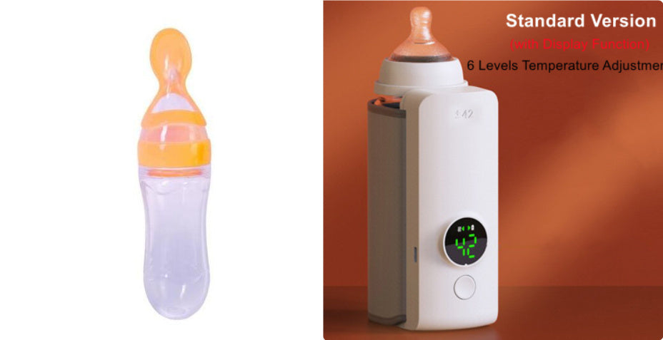 Portable Wireless Rechargeable Baby Bottle Warmer USB Charger